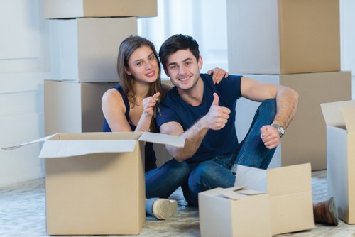 Local movers handling a flat move in Hackney with stair access