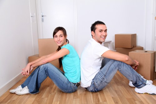 Local removals truck helping with a Hackney property move