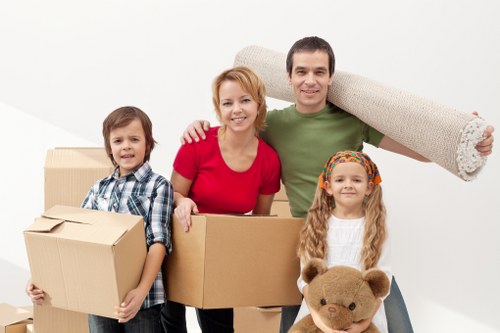 Local moving team handling fragile items for a Hackney customer