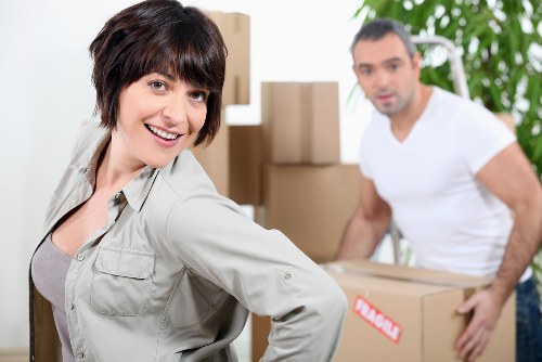 Unpacking boxes into a new Hackney flat by room