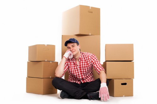 Local movers handling a flat relocation in Hackney
